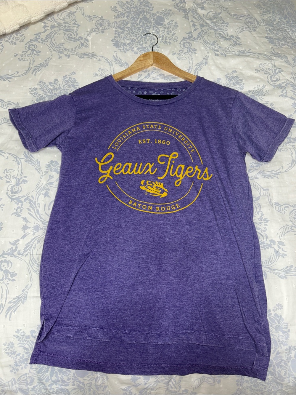 Pressbox Purple 'Geaux Tigers' LSU T-Shirt